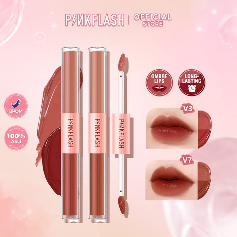 [BPOM&amp;ORI] PINKFLASH PL-L13 DUO LIPGLOSS