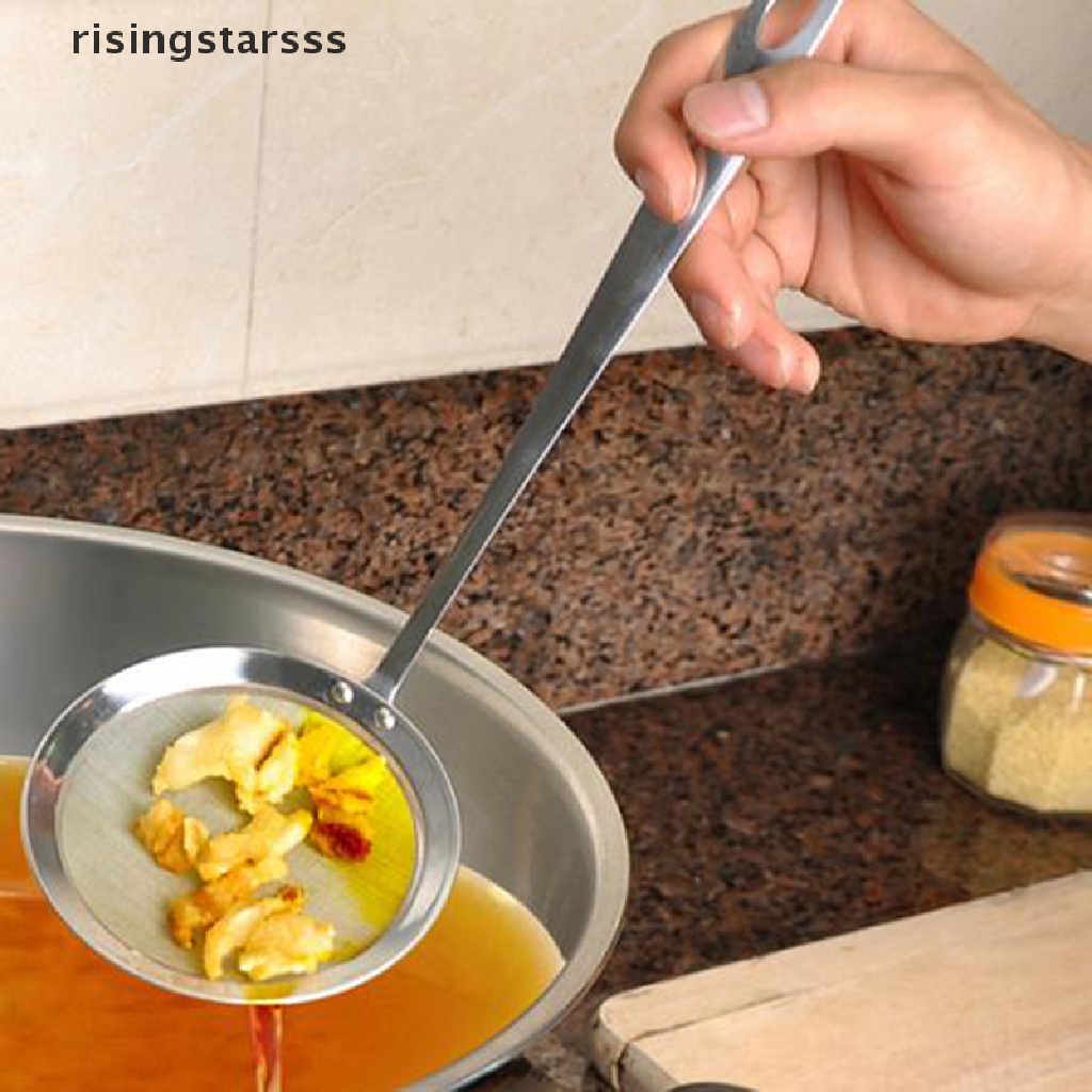 Rsid Span-new 1PC Skimmer Spoon Untuk Hot Pot Mesh Strainer Penyaring Minyak Lemak Skimming Grease Foam Jelly