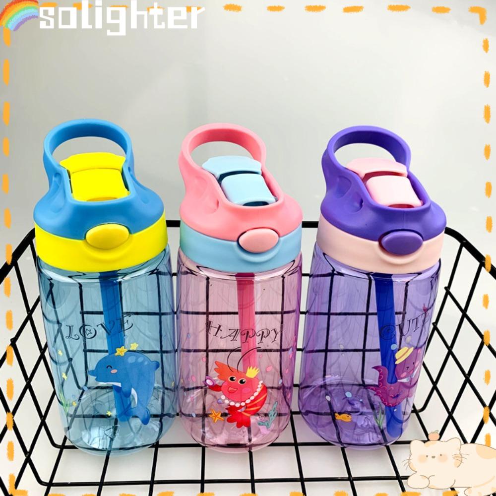 Botol Minum SOLIGHTER Lucu Kartun Bebek Paruh Bebek Kreatif