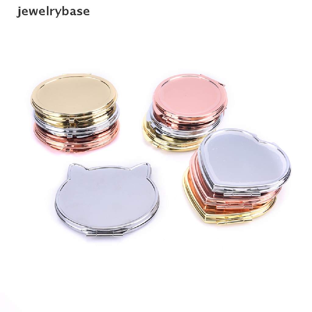 [jewelrybase] Compact MakeUp Mirror Cermin Rias Saku Kosmetik Untuk Butik Cermin Travel