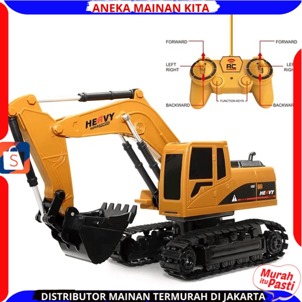 Mainan RC Excavator Truck Remote Control Truk Beko RC