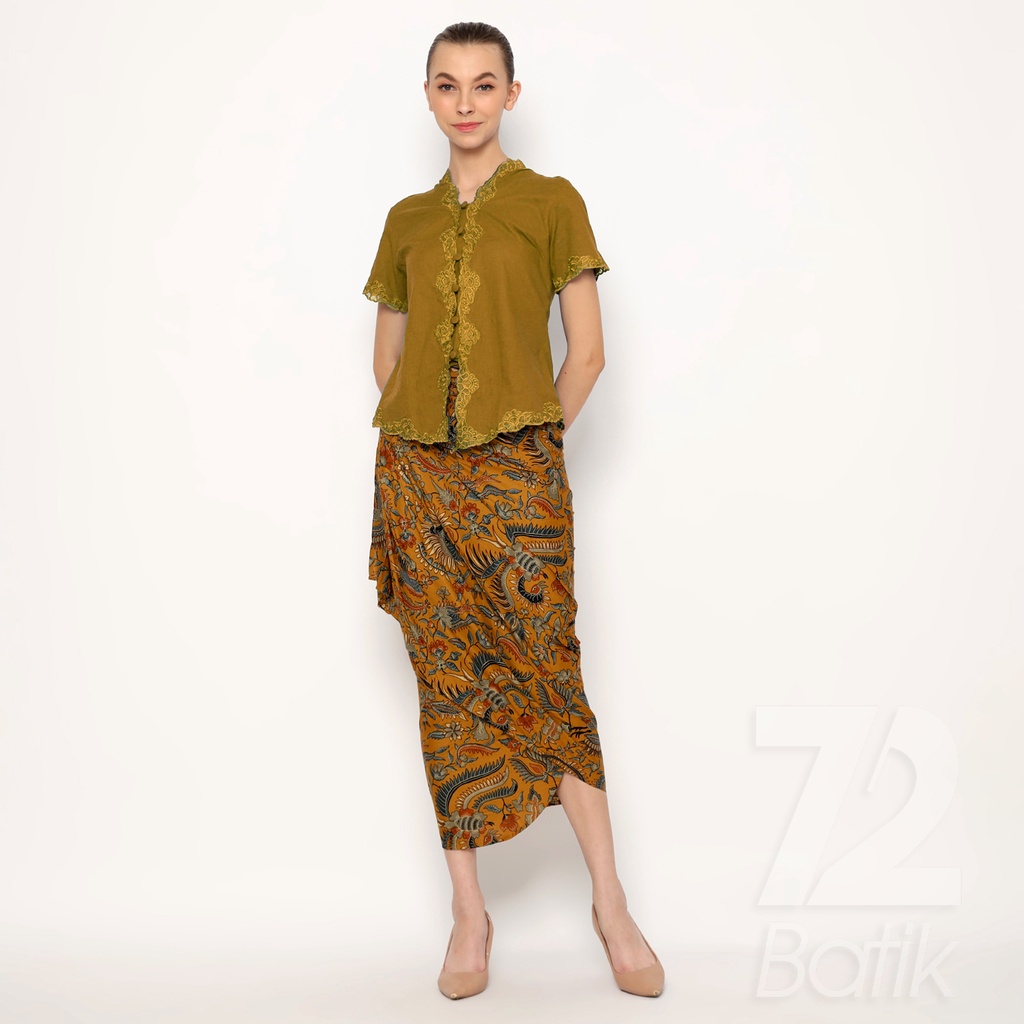 ROK BATIK SPAN Jena Skirt Lilit Kebaya Instan Modern Wanita Motif Burung Duri Warna Kuning 723237 Cap 72 - Rok Batik Lilit Bawahan Skirt Kamen Kebaya Songket Batik Panjang Plisket Span Instan Jadi Bali Lembaran Premium Modern Untuk Wanita Kondangan