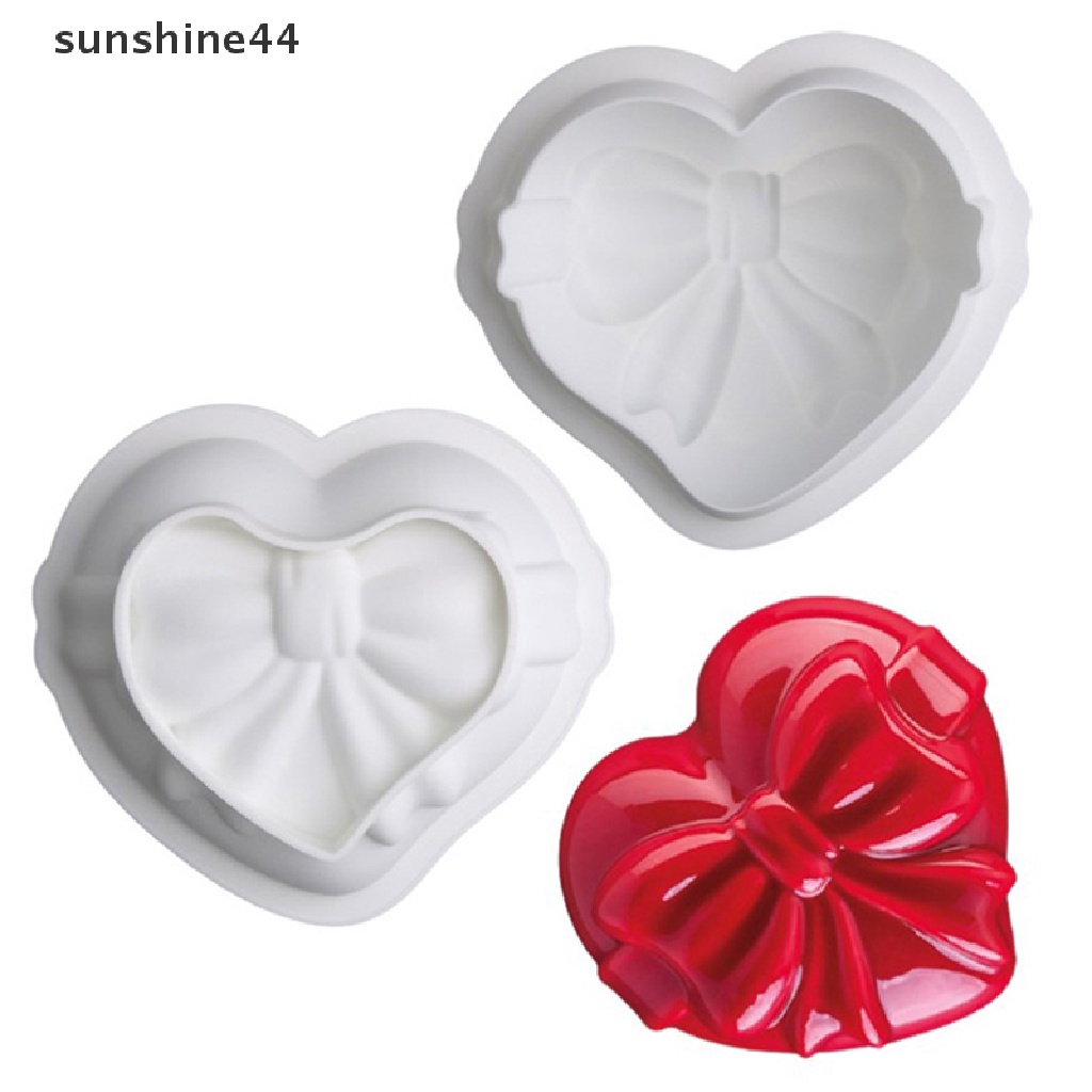 Sunshine Cute Knot Bow Cetakan Silikon Lembut Fondant Resin Art Mould Kue Pastry Tools ID