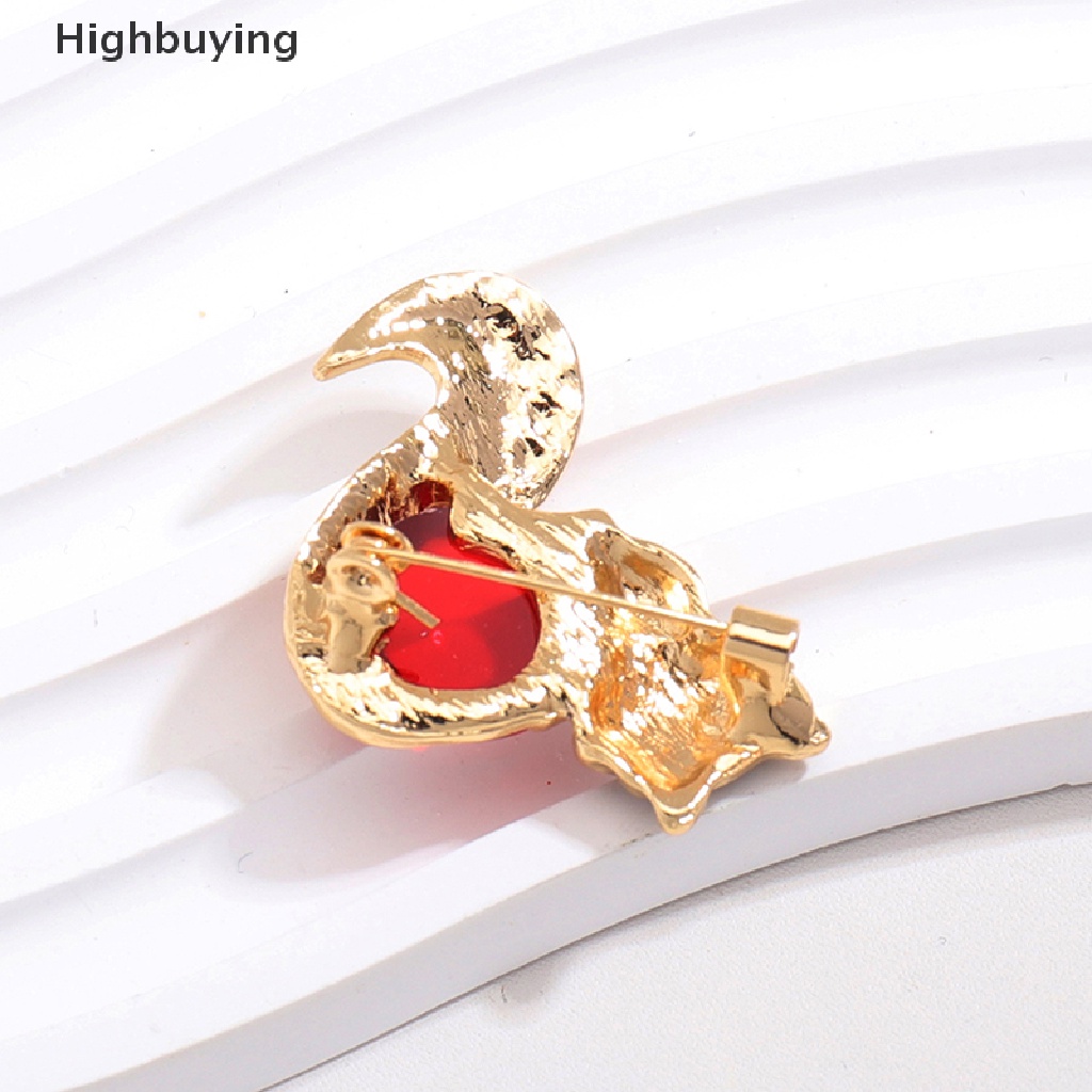 Hbid Fox Bros Untuk Wanita Enamel Indah Hewan Pesta Santai Brooch Pin Hadiah Pakaian Sweater Perhiasan Aksesoris Hadiah Glory