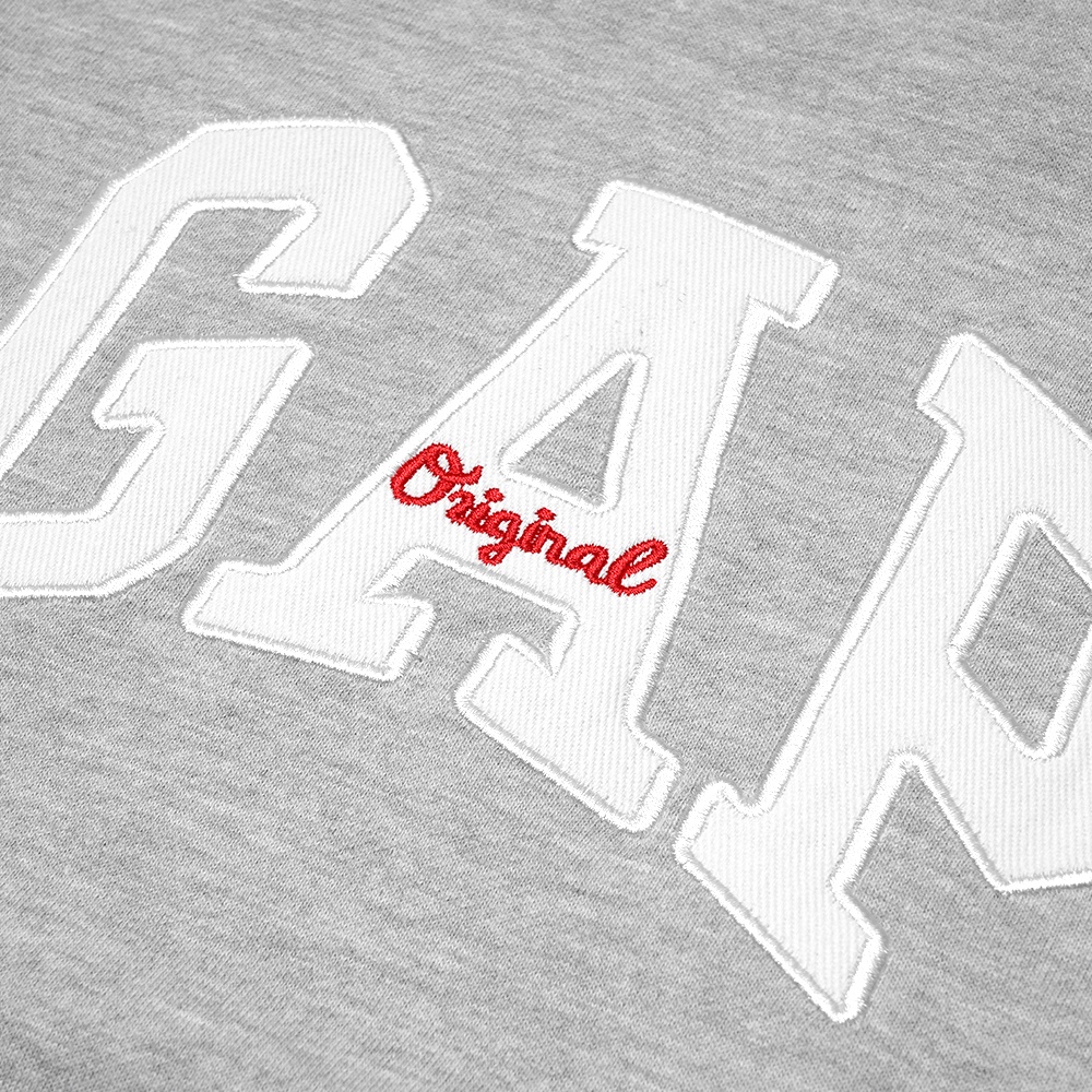 GAP Patch Logo Crewneck Sweatshirt Grey