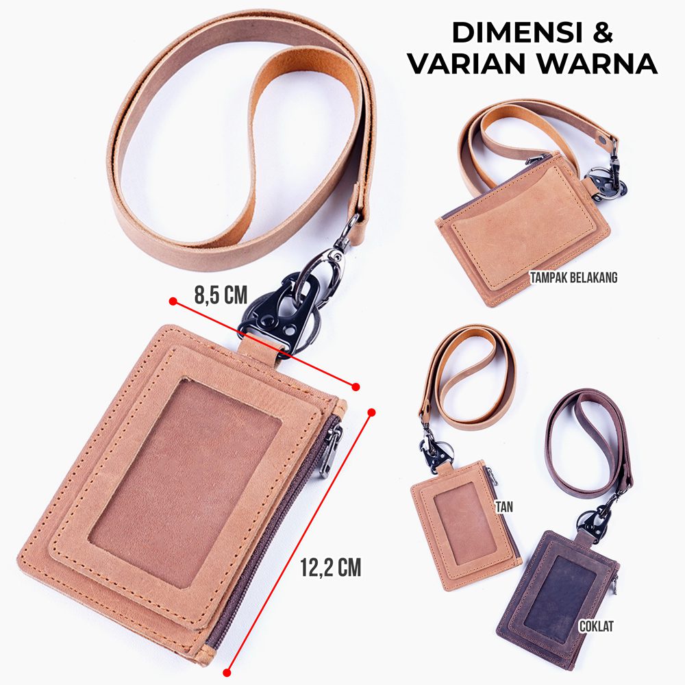 

ID CARD HOLDER LEATHER PREMIUM MULTIFUNGSI ID02 FREE GRAFIR - DS