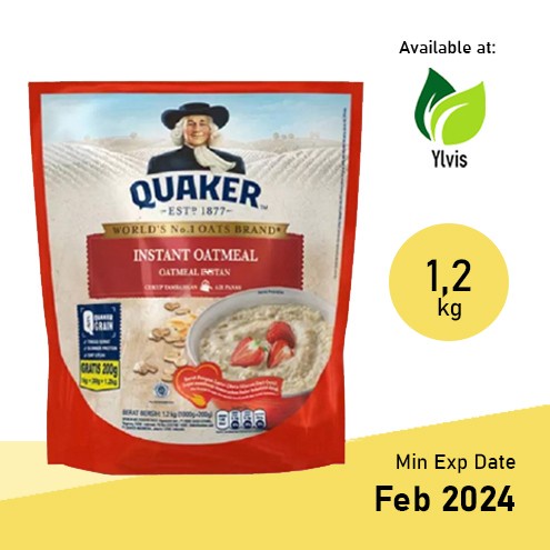 

[Ready Stock] Quaker Instant Oatmeal Merah 1200 gr