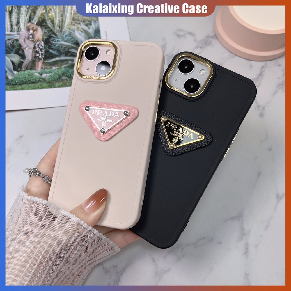 Casing Ponsel Pelindung Warna Solid Untuk Vivo Y12 Y15S Y16 Y20 Y21 Y22 Y35 Y91C Y93 Y95 T1 V20 3D Prada Soft Case