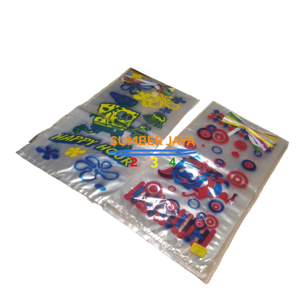 PLASTIK ULANG TAHUN KECIL/ OPP PARTY BAG/ PLASTIK SNACK