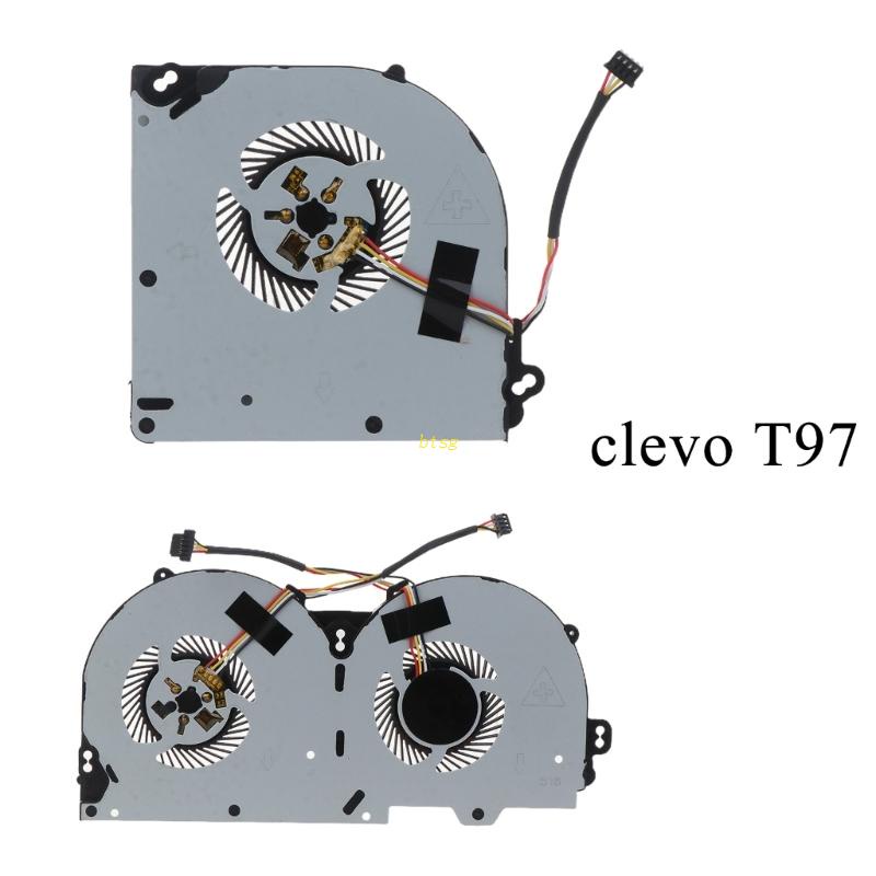 Btsg Cpu GPU Kipas Pendingin Untuk Clevo P950 P950HR P950ER T97 T96E T800 Cooling Fan Cooler Cpu Cooling Fan Radiator Replacem