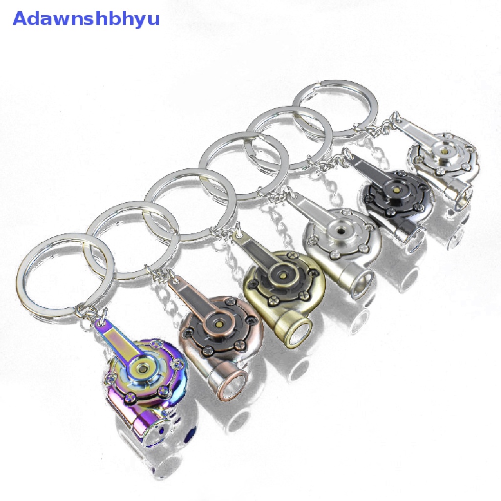 Adhyu Turbocharger Gantungan Kunci Tuas Manual Mobil Metal Keychain Turbo Gear Pendant ID