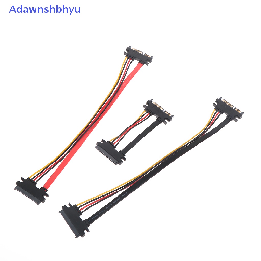 Adhyu Sata 22pin Male To Female Kabel Ekstensi Sata 22pin Male To Female 7+15 Pin Sata Data Power Combo Cable Kabel Ekstensi Hard Disk ID