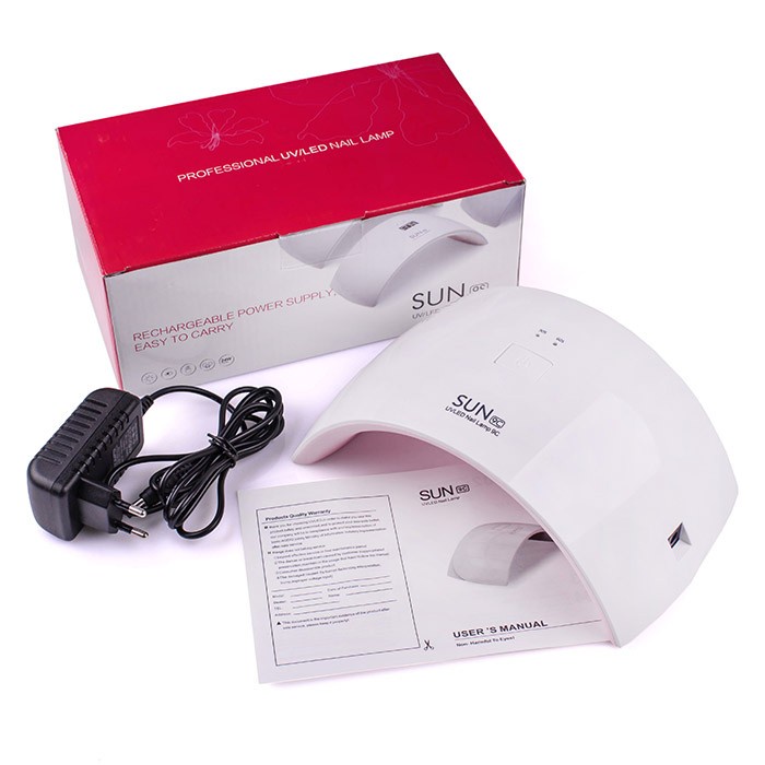 Alat Pengering Kutek Kuteks Kuku UVLED Nail Dryer Lamp Sun 9C 24W Pro