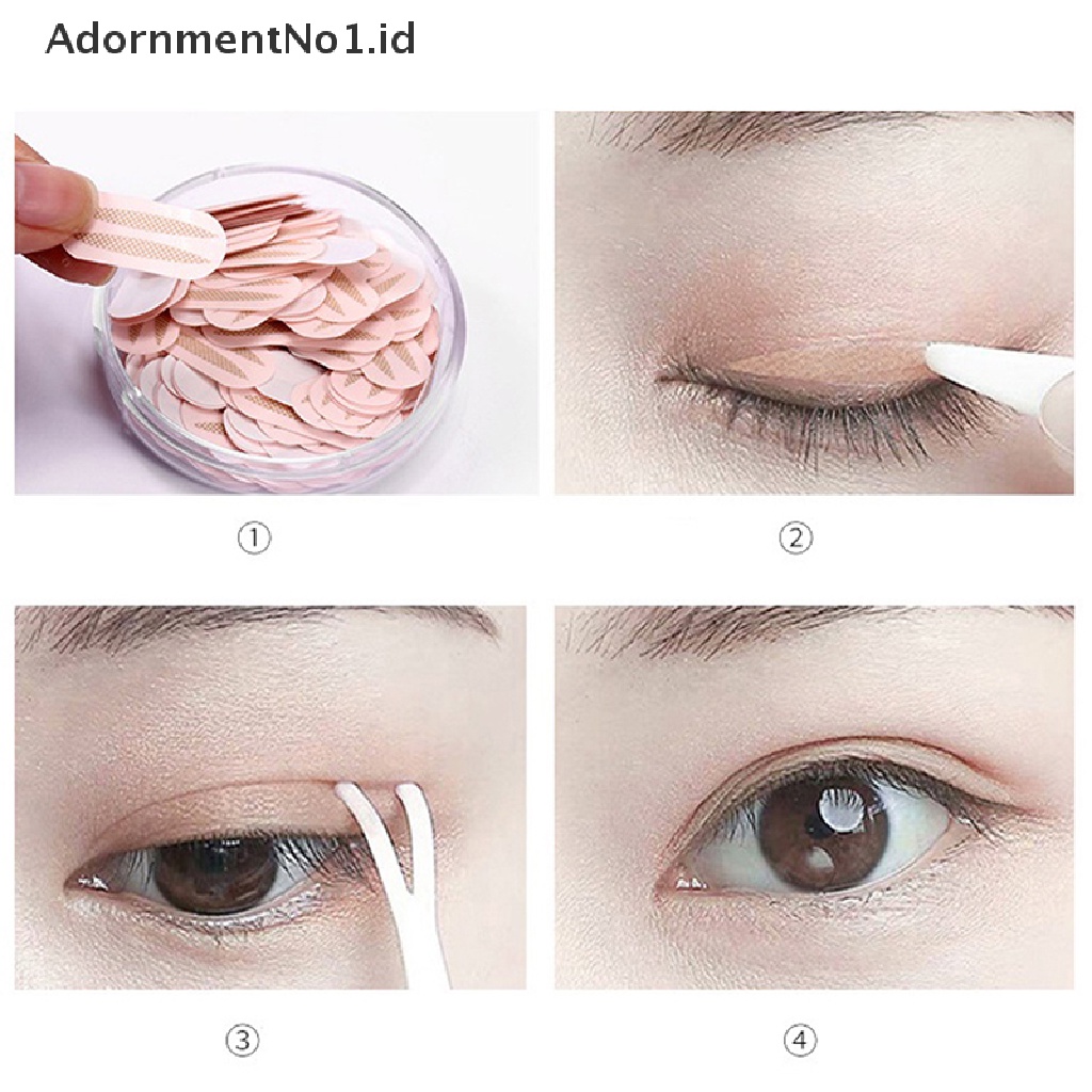 [AdornmentNo1] Eyelid Stickers Mesh Breathable Double Eyelid Tape Non-marking Self-adhesive [ID]