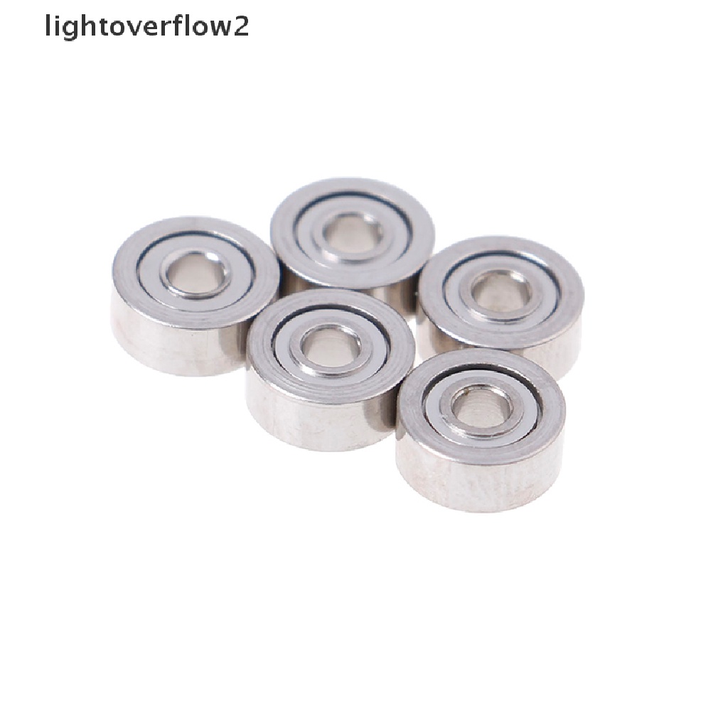 [lightoverflow2] 10pcs MR62ZZ (2x6x2.5mm) metal Terlindung Presisi Bola Bearing mini Bearing [ID]