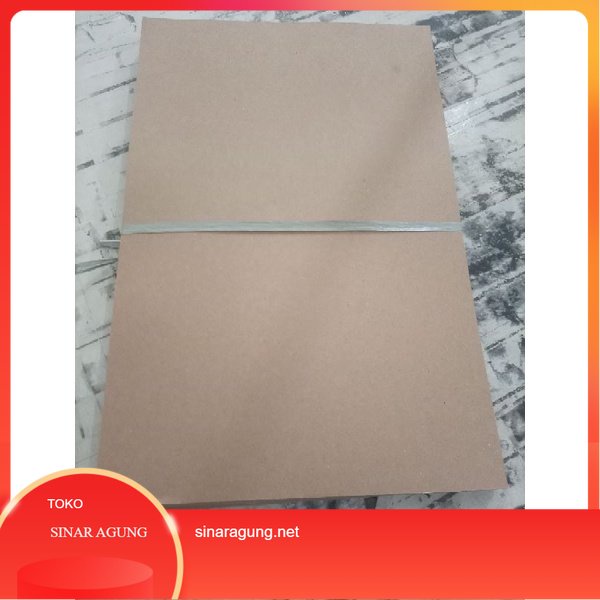 

KERTAS KARTON COKLAT ALAS NOTA/NOTEPAD F4 folio 200g 215X330 100lembar