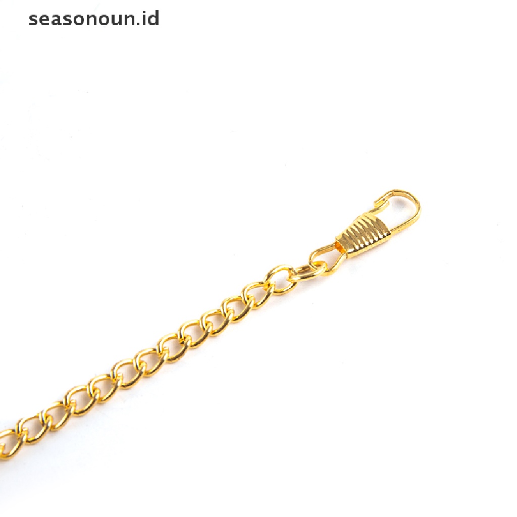 Seasonoun Pocket Watch Chain Untuk Jam Tangan Saku Antik Vintage Bronze Alloy Chain.