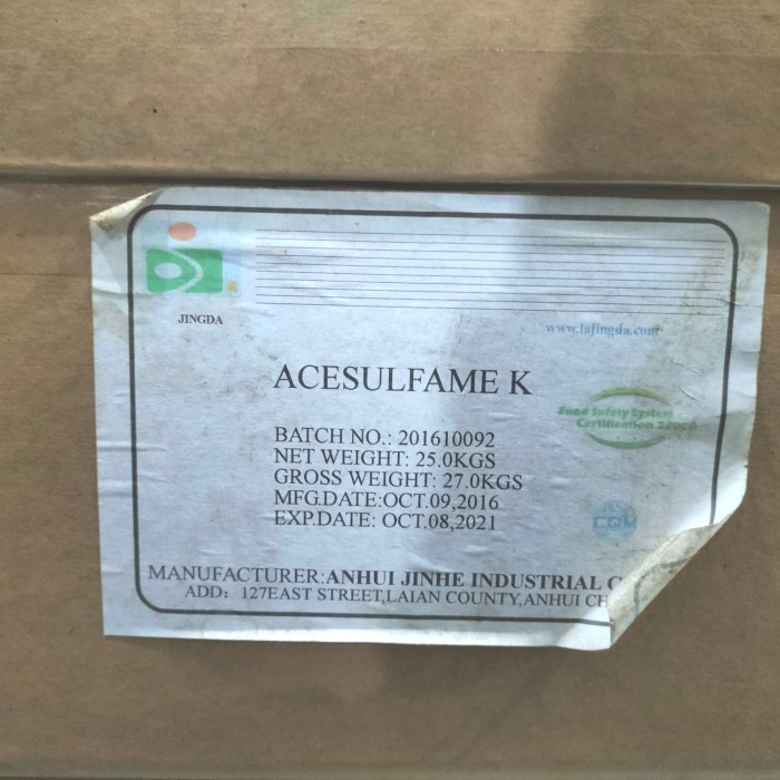 

Acesulfame K 1kg