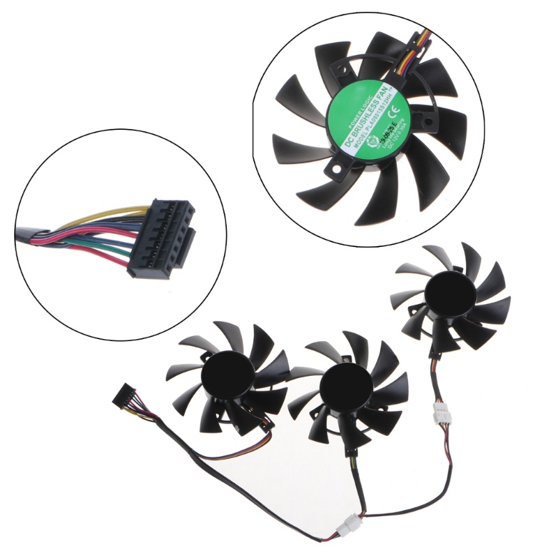 Bt Cooler Fan Untuk ASUS TUF RX5700XT VGA Fan Kartu Grafis Pendingin 7Pin 12V 0.5A