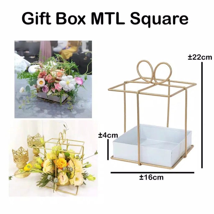 

⭐BISA COD⭐ Gift box square - bloombox - rangkaian bunga