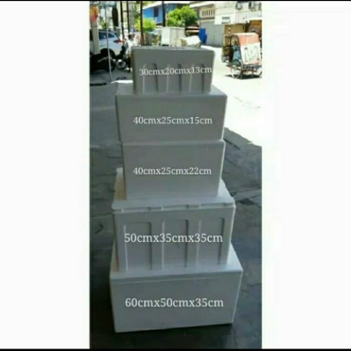 

⭐BISA COD⭐ box sterofoam + ice pax - S 3kg 27x42x18