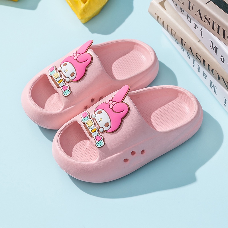 SHOEGALLERY LV0250 Sandal Selop Anak Perempuan Lucu Import Karakter Kartun Kekinian