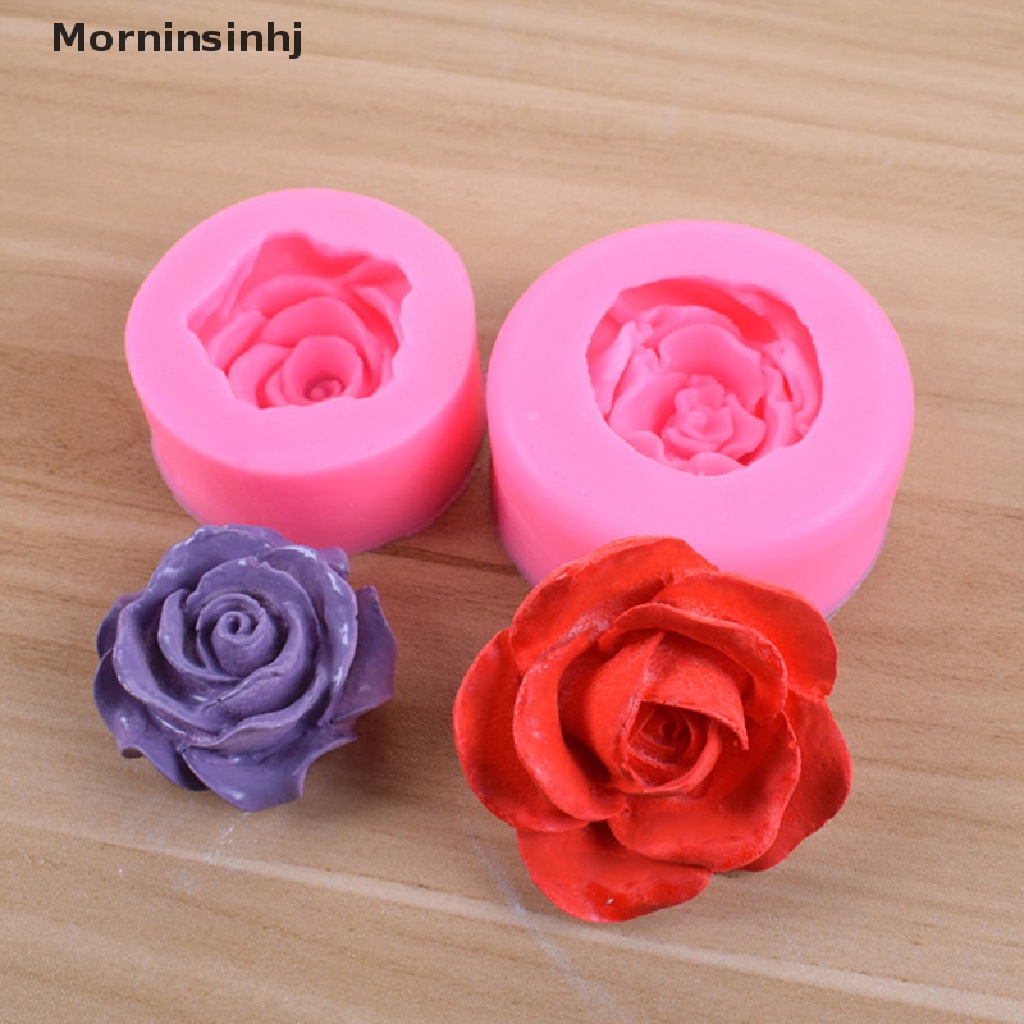 Mornin Sabun 3D Silikon Fondant DIY Alat Cetakan Kue Mold Bentuk Bunga Mawar id