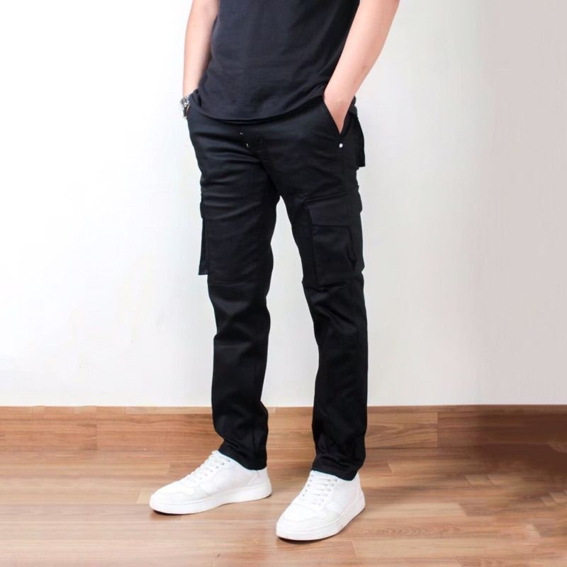 [TERLARIS] CELANA CARGO PANJANG PRIA UKURAN 27-38 PREMIUM QUALITY SLIMFIT COWO SKINNY POLOS COWOK