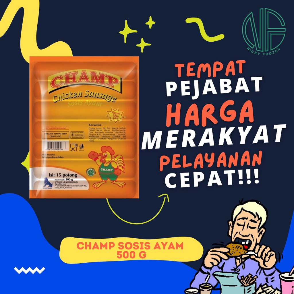 

CHAMP SOSIS AYAM 500 G