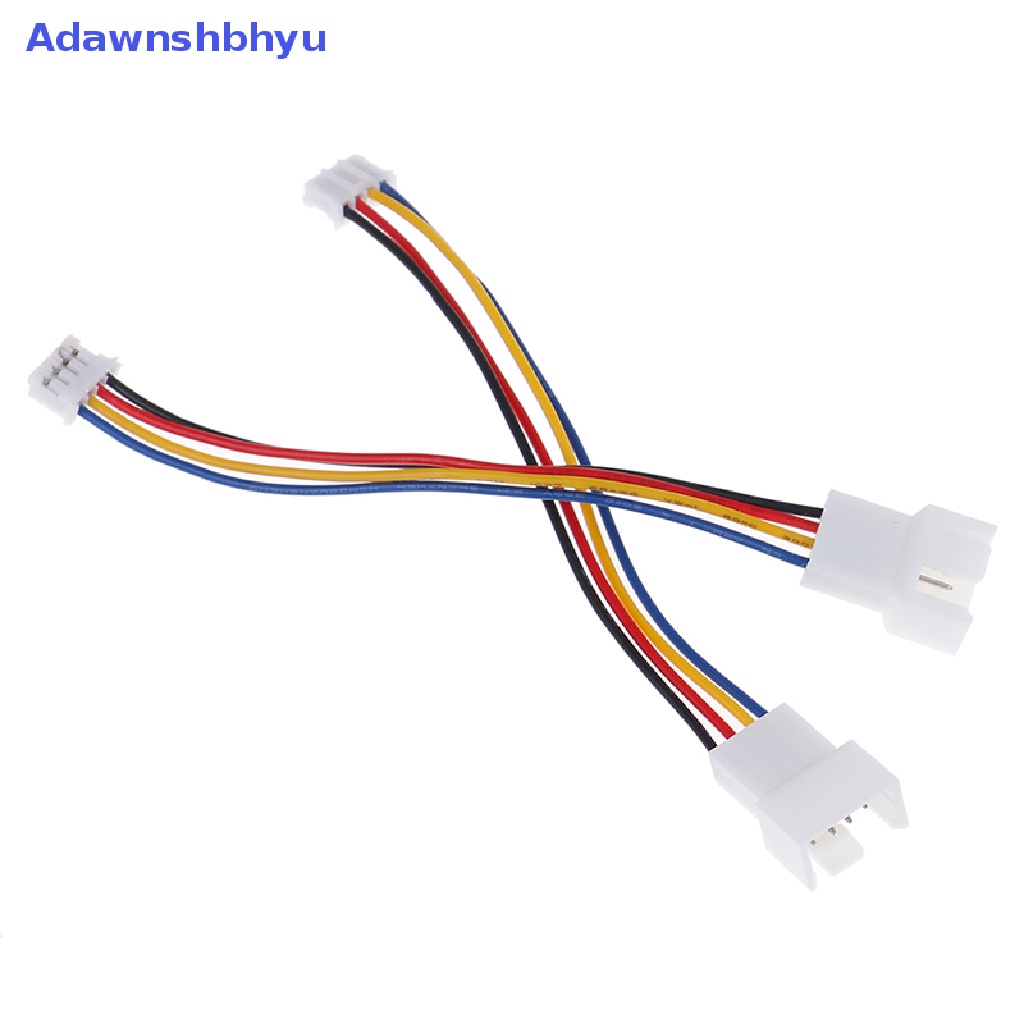 Adhyu 2Pcs Kipas Angin 4pin Kecil Universal Ke 3pin 4pin PWM connector extension cable ID