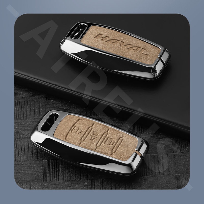 Haval Zinc Alloy Leather Case Kunci Mobil Full Wrap Cover Smart Key Protector Untuk H6 Jolion H2 H2s H1 202122 H5 M4 H9