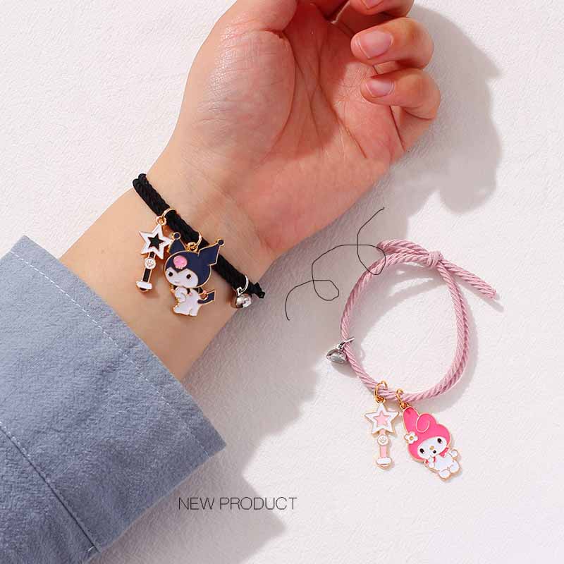 Gelang Couple Magnet Bestie Cinta 2 Orang Karakter Pasangan Sahabat Bestfriend  Capelan Kuple Besti 