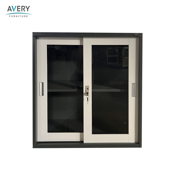 Avery - HM-202 - Lemari Besi Dengan Kaca Sliding