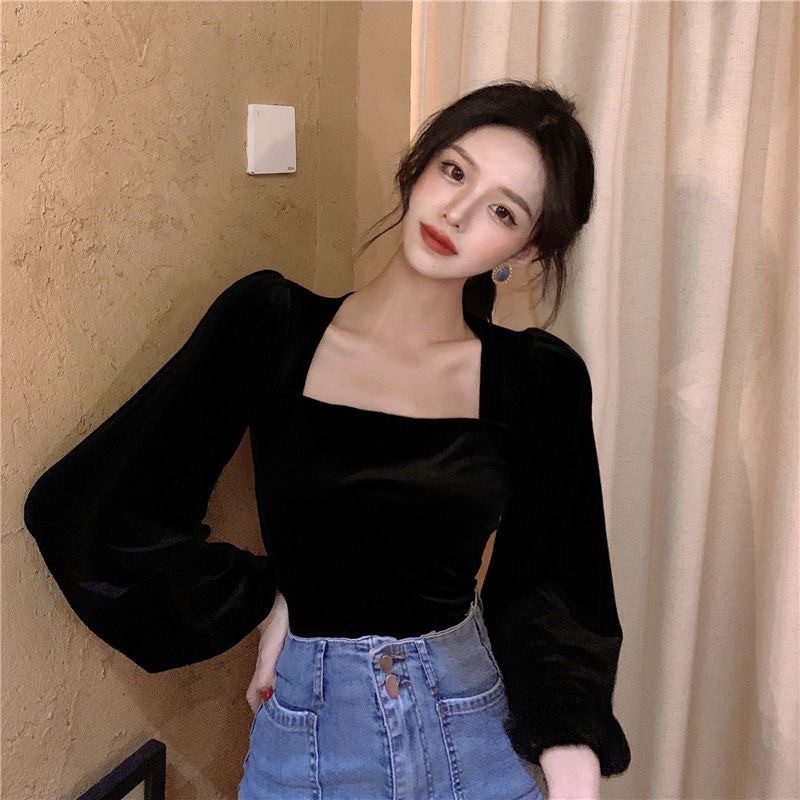 Susana ID Korean Velvet Blouse T008