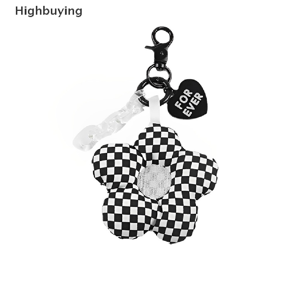 Hbid Kreatif Sakura Kain Bunga Gantungan Kunci Perhiasan Lanyard Gadis Cowok Pasangan Hadiah Peach Hati Rantai Keyring Headset Liontin Hias Glory