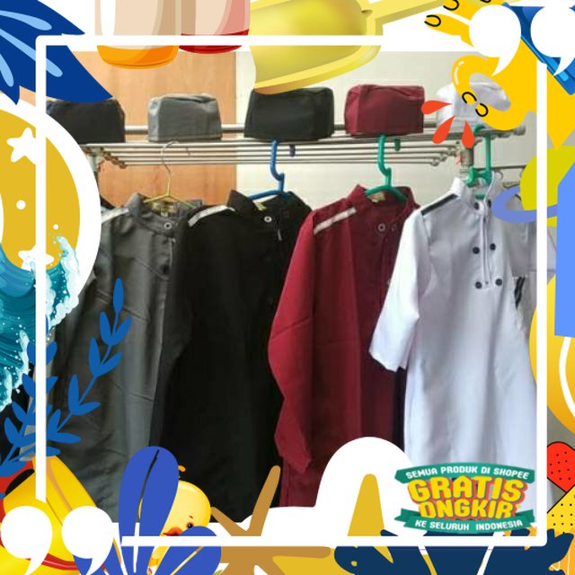 Soft New / Jubah Gamis Putih Muslim anak laki Tahun free Peci / Jubah Gamis Putih Anak remaja tanggu