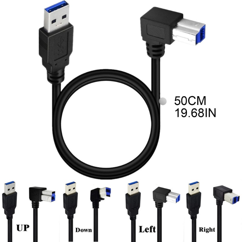 Kabel Printer btsg Elbow USB3.0 Kabel USB3.0, Kabel USB3.0 A Ke B Performa Tinggi Kabel USB3.0 A Ke B Kabel Data USB Co