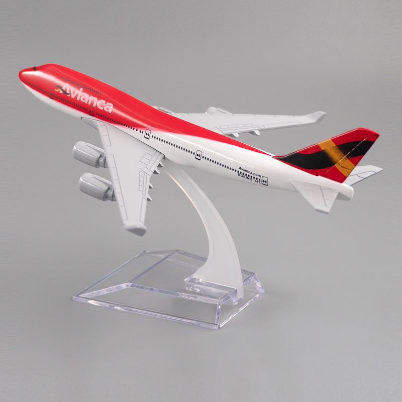 Colombia Avianca Airlines Boeing 747 Aircraft Model B747 Diecast Metal Plane Airplane Aviation Collection Toy