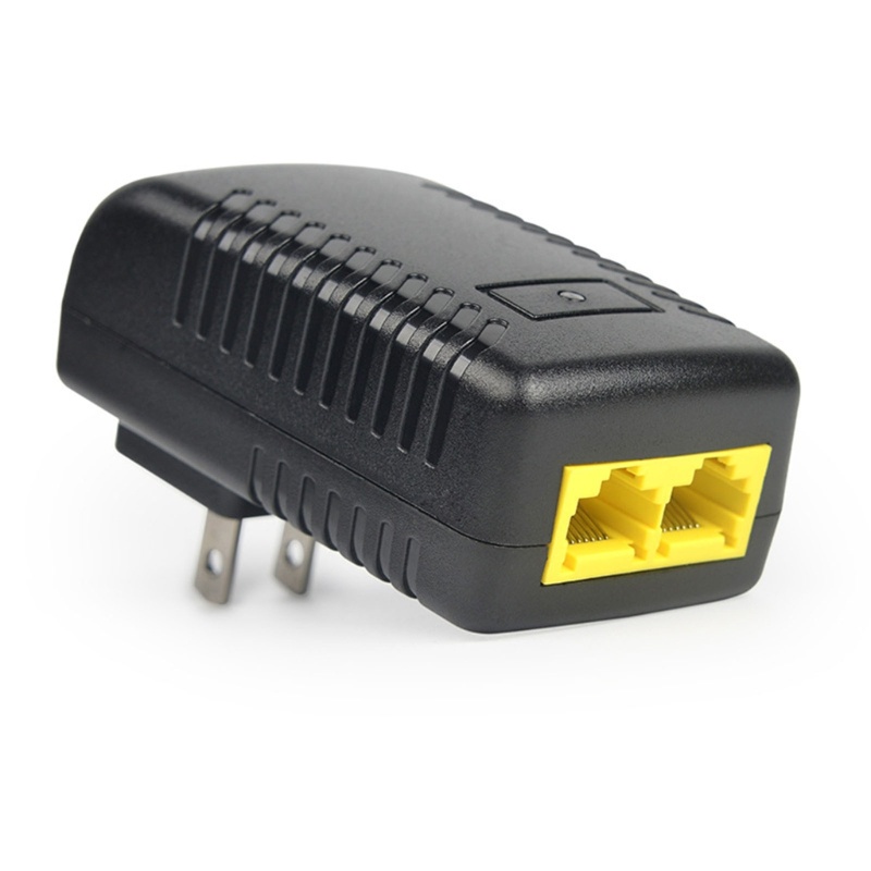 Zzz POE Injector AC100~240V Input Voltages Eterna Adapter Dengan Colokan Dinding Performa Stabil Connecto Dinding Nyaman