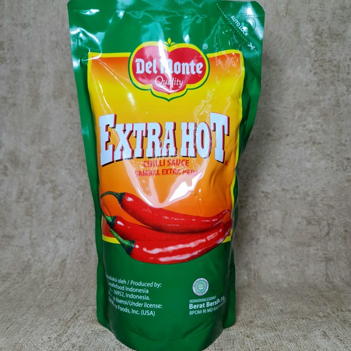 

Del Monte Chili Sauce Extra Hot 1kg / Chilli Sauce / Saus Sambal Extra