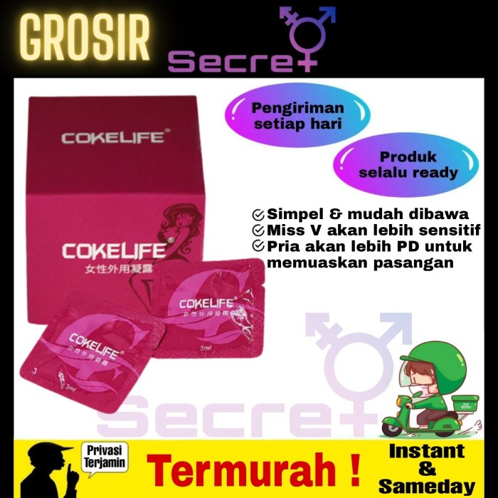 SECRET PRODUK - COKELIFE ORGASMIC GEL FOR WOMAN CLITORIS BOOSTER - 3ML