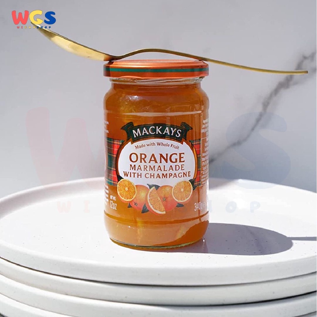 Selai Mackays Orange Marmalade with Champagne Jam 340 gr - Selai Jeruk