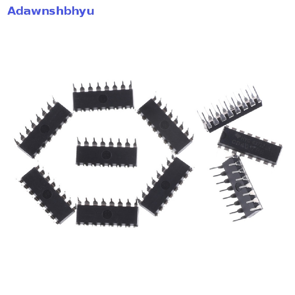 Adhyu 10PCS CD4017BE 4017cd4017de Counter Divider IC ID