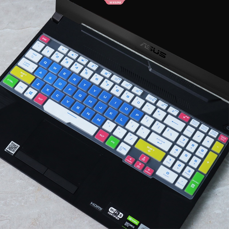 15.6 Inch Cover Keyboard Laptop Tahan Air Bernapas Keyboard Cover Film Keyboard Praktis Goyang Untuk Asus TUF Gaming A15 A17 FX506 FA506 FX507 FA507 [ZXL]