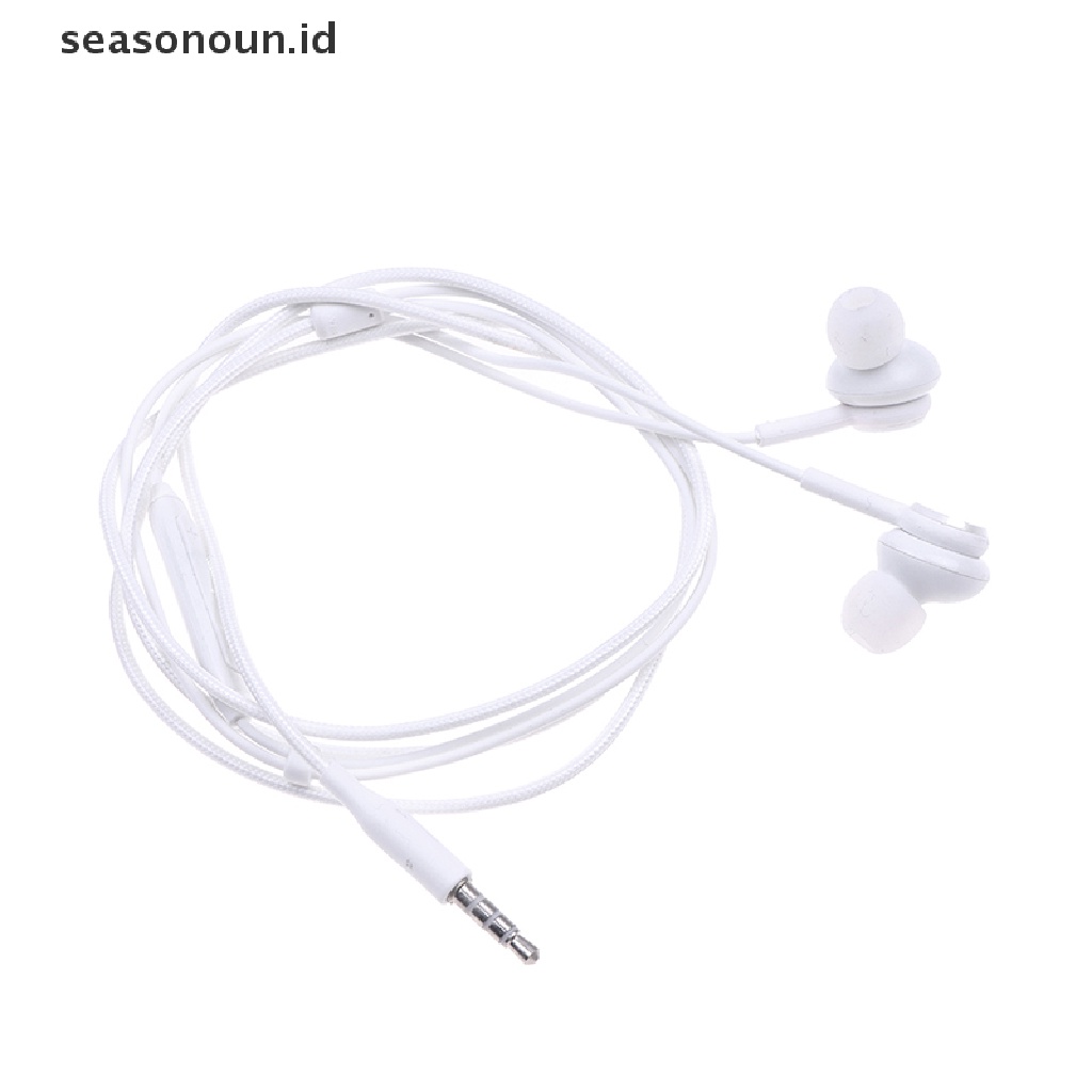 Seasonoun Wired Earbuds Headphone In-Ear Handsfree Earphone w/Mic Untuk Samsung S8/S8plus.