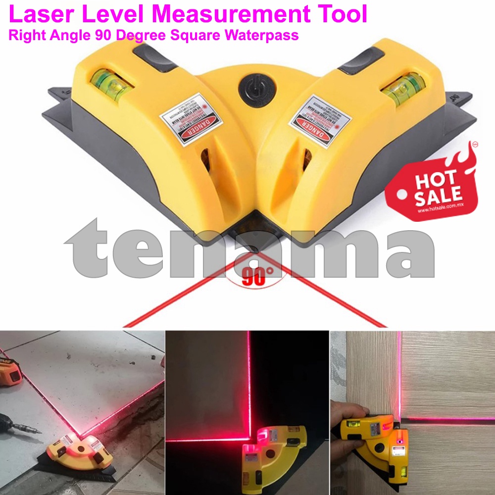 Alat Ukur Laser Level Measurement Tool Right Angle 90 Degree Square Waterpass