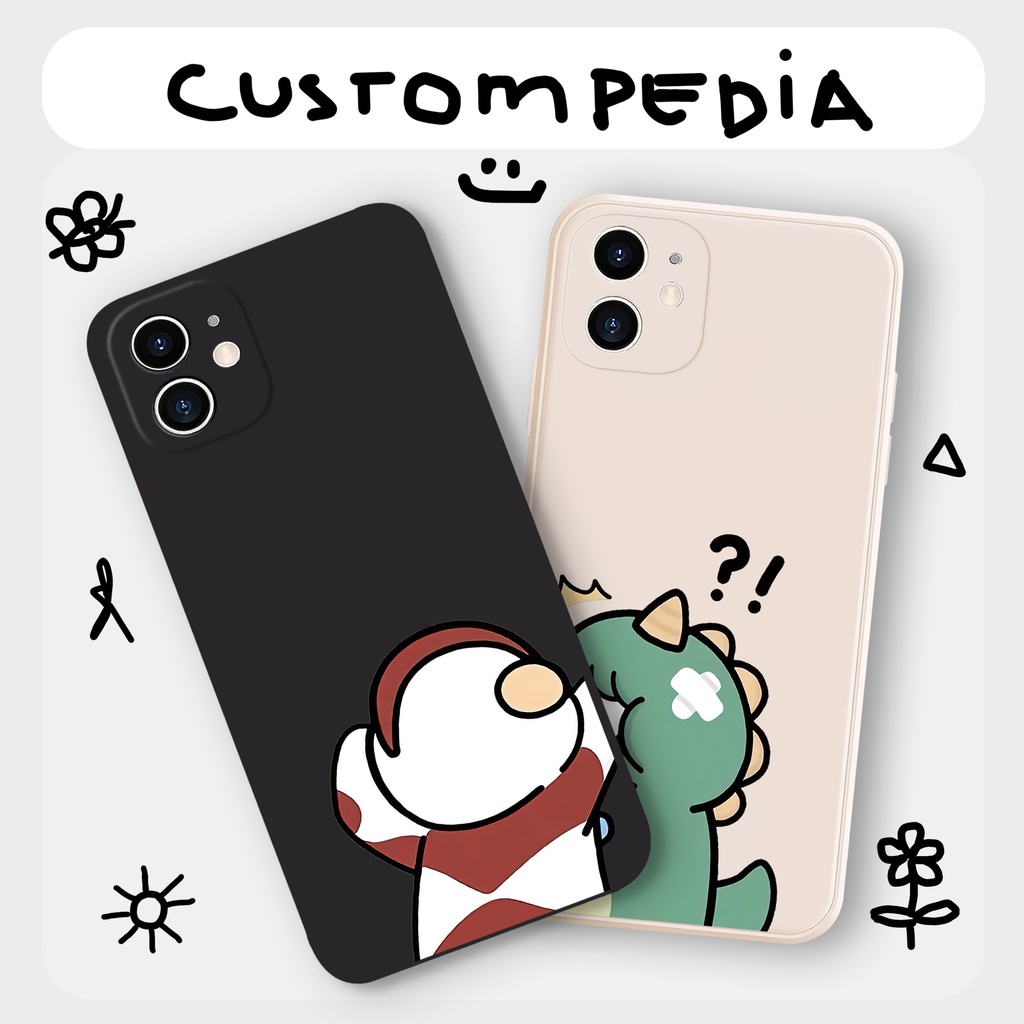 Casing Xiaomi Redmi 10C 10 9 9A 9C 9T 8 8A 7 NOTE 5A 9PRO 8PRO POCO M3 X3 F4 Couple Dino VS Ultraman