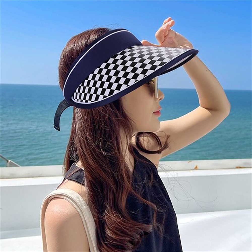 Korea Roofless Sunshade Topi Wanita Perempuan Musim Panas Outdoor Tabir Surya UV Protection Cap