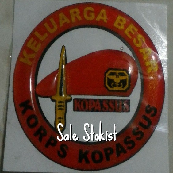 

Sticker timbul keluarga besar korps kopassus stiker emblem