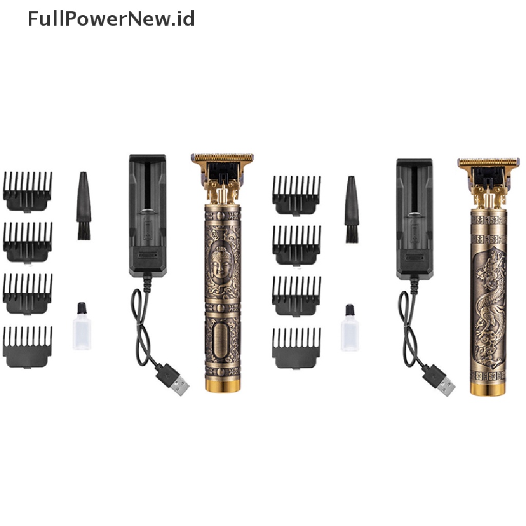 Power Electric Hairdresser Kepala Cukur Minyak Pendorong Elektrik Pendorong Ukir Clipper ID